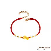 J’code真愛密碼金飾 珍的好幸福硬金編織手鍊