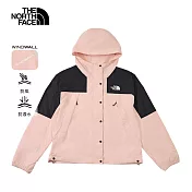 The North Face W MOUNTAIN WIND JACKET - AP 女 風衣外套 NF0A8DGSHZI 2XL 粉紅色
