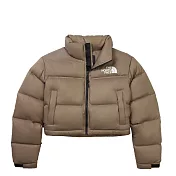 The North Face W NUPTSE SHORT JACKET 女 羽絨外套 NF0A5GGEBOW XL 棕色