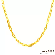 J’code真愛密碼金飾 法式蕾絲硬金項鍊-寬版