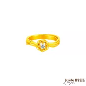 J’code真愛密碼金飾 花開璀璨黃金戒指