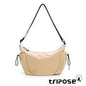 tripose MOVE微皺尼龍輕量雙側袋斜背包-大  香草黃