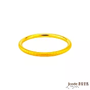 J’code真愛密碼金飾 百福黃金手環-字朝外版 手圍/18.5圍