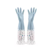 BESTHOT 加長型萬用清潔手套(兩入) M  加絨藍