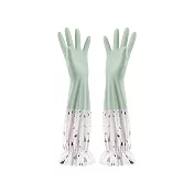 BESTHOT 加長型萬用清潔手套(兩入) M  加絨綠