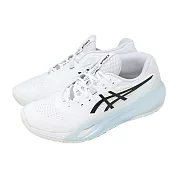 Asics 亞瑟士 網球鞋 GEL-Resolution X 2E 寬楦 男鞋 白黑 緩衝 支撐 1041A487100