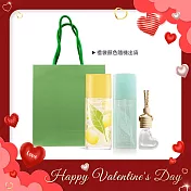 ARDEN 雅頓 綠茶香氛禮[淡香水(100ml)X2+愛心擴香掛飾]-附精品禮袋-多香味可選-國際航空版 綠茶+綠茶香櫞小蒼
