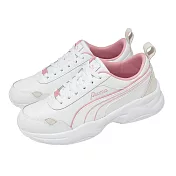 Puma 休閒鞋 Cilia Mode Lux 女鞋 白 粉 厚底 增高 397824-06