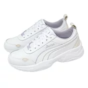 Puma 休閒鞋 Cilia Mode Lux 女鞋 白 紫 厚底 增高 397824-07