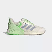 Adidas 愛迪達 Dropset 3 Trainer [JR1673] 女 多功能 訓練鞋 寬楦 穩定 健身 米 綠 23cm 米/綠