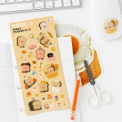 Romane Brunch Brother 早午餐兄弟立體滴膠貼紙 Ver.朋友系列 Cafe Toast