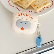 Romane Brunch brother 早午餐兄弟新夥伴AirPods Pro保護套 Polar Bear(灰)