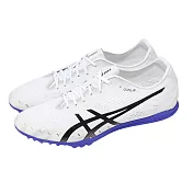 Asics 亞瑟士 田徑釘鞋 Gun Lap 3 男鞋 中長距離 白 藍 支撐 運動鞋 1093A229101