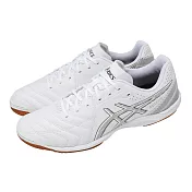 Asics 亞瑟士 足球鞋 Calcetto WD 9 2E 寬楦 男鞋 白 膠底 皮革 抓地 1113A037103