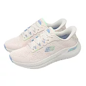 Skechers 休閒鞋 Arch Fit 2.0 Slip-Ins 女鞋 米白 藍 瞬穿科技 150333NTMT