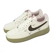 Nike 休閒鞋 Wmns Air Force 1 07 LX 女鞋 米色 小勾 CNY IQ9802-022 26cm IVORY/BROWN