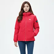 【遊遍天下】女款極暖防水防風保暖羽絨外套 (GJ23054) M 紅色