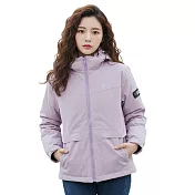 【遊遍天下】女款極暖防水防風保暖羽絨外套 (GJ23054) M 淺紫