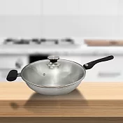 寶馬牌316不鏽鋼七層炒鍋-單把-33cm