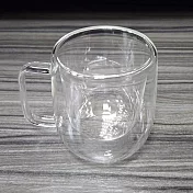 iBonjour玻璃雙層手把杯-300ml-4入