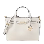 MICHAEL KORS  Carson皮革斜背/手提兩用包(小)- 米白