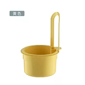 JIAGO 2入組 廚房水槽過濾網瀝水籃(收納籃/掛籃/瀝水架) 黃色