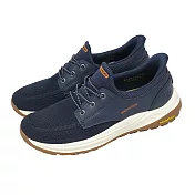 Skechers 休閒鞋 Meroe Slip-Ins 男鞋 藍 白 膠底 懶人鞋 馬克縫帆船鞋 205467NVY 25cm NAVY/WHITE