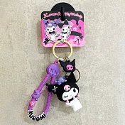 三麗鷗四大明星酷萌萌系列甜蜜小物鑰匙扣配件掛件/黑色/YSK02274