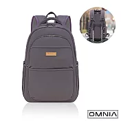 【OMNIA】旅途必備大容量防RFID筆電後背包6111(共9色) 黛紫