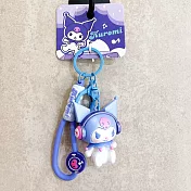 三麗鷗四大明星系列電音派對甜蜜小物鑰匙扣配件掛件/淺紫色/YSK02709