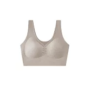 【Life+】極暖棉絨無鋼圈內衣保暖背心保暖內衣-4色任選 [3件組] 氣質灰X3(M號)