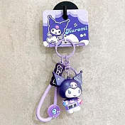 三麗鷗四大明星系列電音派對甜蜜小物鑰匙扣配件掛件/紫色/YSK02709