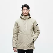 【遊遍天下】男款極暖防水防風保暖羽絨外套 (GJ23053) M 卡其