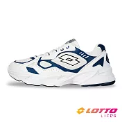 【LOTTO 義大利】男 舒活運動鞋- 25.5cm 閃光白/藍