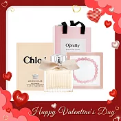 Chloe’ Les Mini Chloe’小小同名粉晶桃花限量香水禮盒【小小同名淡香精(20ml)+粉晶手鍊】-送禮首選-國際航空版