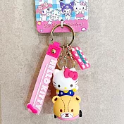 三麗鷗四大明星系列拽拽小車甜蜜小物鑰匙扣配件掛件/白色/YSK02198