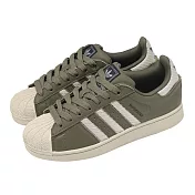 adidas 愛迪達 休閒鞋 Superstar II 男鞋 橄欖綠 貝殼頭 JQ3181 26cm KHAKI/BEIGE
