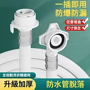 洗衣機通用防爆加厚4/6分進水管注水管延長管-3米