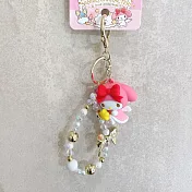 三麗鷗四大明星系列甜蜜小物鑰匙扣串珠鏈配件掛件/粉色/YSK03299