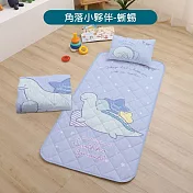DF 童趣館 - 三麗鷗/迪士尼兒童睡墊三件組(附提袋) 角落小夥伴-蜥蜴