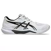 Asics 亞瑟士 GEL-Tactic 13 2E [1073A078-100] 男 排球鞋 寬楦 包覆 回彈 白 黑