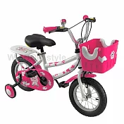 Wisdom Style 台灣製 12吋乳牛兒童腳踏車 粉紅