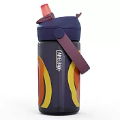 【美國 CamelBak】400ml Flip Straw 兒童吸管運動水瓶RENEW 無 星際風洞