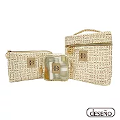 Deseno 多功能旅行收納組 三件組 珍珠白