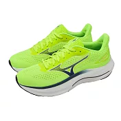 Mizuno 美津濃 慢跑鞋 Wave Inspire 22 男鞋 支撐 螢光黃 扁平足 運動鞋 J1GC2644-02 26cm YELLOW/NAVY