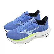 Mizuno 美津濃 慢跑鞋 Wave Inspire 22 超寬楦 女鞋 扁平足 支撐 藍 J1GD2645-21 23.5cm BLUE/WHITE