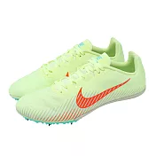 Nike 田徑釘鞋 Zoom Rival M 9 男鞋 黃綠 中長跑 跨欄跳遠 撐竿跳 AH1020-700 24cm GREEN/ORANGE