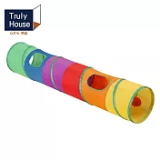 【Truly House】彩虹折疊寵物隧道 毛孩 狗 貓(三款任選) 1字型