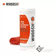 WHOOSH 螢幕清潔濕巾 罐裝抽取式 (70抽)