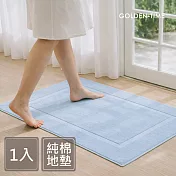 GOLDEN-TIME-印度棉100%純棉地墊/綠色(50x75cm)1入